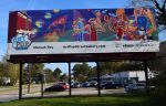 Billboard Mural | Street Murals by Mensah Bey. Item made of synthetic