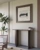 Dark Marble and Oak Console Table - MAHA by Lebanto | Tables by Lebanto. Item composed of oak wood and marble in minimalism or contemporary style