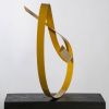 Steel Yellow 3 | Sculptures by Joe Gitterman Sculpture. Item made of steel