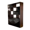 Macassar Ebony Shelf Unit with Bronze Pulls from Costantini | Shelving in Storage by Costantini Design. Item composed of wood