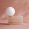 Elio Lamp, Hand Casted textured resin, Lychee | Table Lamp in Lamps by soft-geometry. Item composed of synthetic