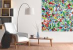 Verte 4  (48x48x1.5") | Oil And Acrylic Painting in Paintings by Valerie Capewell. Item made of canvas compatible with contemporary and scandinavian style