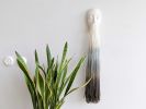 Minimal Face Tassel - blue | Macrame Wall Hanging in Wall Hangings by Kat | Home Studio. Item composed of fabric & fiber compatible with minimalism and industrial style