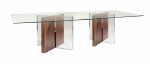 DINING TABLE | Tables by Gusto Design Collection | 12471 SW 130th St in Miami. Item made of wood with glass