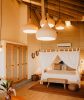 Morning Bell 20" | Sculptural Ceramic Pendant Light | Pendants by Naaya Studio | Tranquilseas Resort in Sandy Bay. Item composed of brass and stoneware in minimalism or mid century modern style