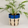 Stoneware 'Foliage' plant pot | Planter in Vases & Vessels by Kyra Mihailovic Ceramics. Item composed of ceramic