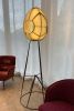 Fresnel Lens Floor Lamp | Lamps by Neptune Glassworks. Item made of metal with ceramic