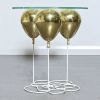 Up! Balloon Side Table with Gold Balloons | Tables by Duffy Londonf. Item composed of metal and glass in modern style