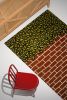 "Secret Garden" Handmade Rug, Brown, Green, Floral, Modern | Area Rug in Rugs by Sergio Mannino Studio. Item composed of wool in modern style