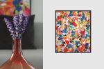 Frida 5 Painting | Mixed Media by Valerie Capewell. Item made of canvas & synthetic