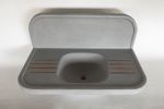 Mid Century Modern Sink | Countertop in Furniture by Wood and Stone Designs. Item made of concrete