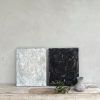 White Squiggles Mixed Media | Mixed Media by Ooh La Lūm. Item composed of wood