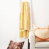 Dandelion Yellow Merino Throw | Linens & Bedding by Studio Variously. Item made of fabric works with modern style