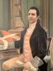 Parody Portrait Alexander Hamilton | Oil And Acrylic Painting in Paintings by Nicolette Atelier. Item made of canvas with synthetic