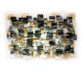 "Dunes" Glass and Metal Wall Art Sculpture | Wall Sculpture in Wall Hangings by Karo Studios. Item composed of metal & glass