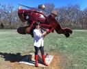 The Galactic Samurai/Confrontation of Evil | Public Sculptures by Nina Winters. Item made of marble