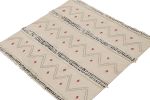 Rug & Kilim’s Tribal-Style Kilim in Off white, Gray and Red | Area Rug in Rugs by Rug and Kilim