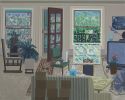 Wishing the Windows | Oil And Acrylic Painting in Paintings by Ann Toebbe. Item made of canvas