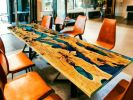 Epoxy Dining Table, Epoxy Resin Table, Epoxy Wood Table | Tables by Innovative Home Decors. Item composed of wood compatible with country & farmhouse and art deco style