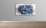 Soulful Blues Acrylic Abstract | Oil And Acrylic Painting in Paintings by Strokes by Red - Red (Linda Harrison). Item made of canvas