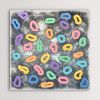 Donuts | Oil And Acrylic Painting in Paintings by Alessia Lu. Item made of canvas works with contemporary & modern style