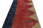 Vintage Turkish Rug in Red, with Geometric Patterns | Area Rug in Rugs by Rug and Kilim