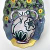 Bouquet in Amphora Vase | Wall Sculpture in Wall Hangings by Studio DeSimoneWayland. Item composed of canvas and ceramic in boho or art deco style