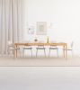 HYGG – Scandinavian extendable dining table in solid oak | Tables by Mo Woodwork. Item made of oak wood works with minimalism & mid century modern style