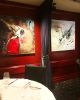 Abstract Paintings | Oil And Acrylic Painting in Paintings by Galerie LISABEL | Rib'N Reef Steakhouse Restaurant in Montréal. Item composed of synthetic
