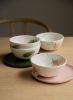 Handmade Porcelain Bowl. Off-white With Color Strokes | Dinnerware by Creating Comfort Lab. Item composed of ceramic