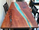 Epoxy Dining Table, Epoxy Resin Table, Epoxy Wood Table | Tables by Innovative Home Decors. Item composed of wood in country & farmhouse or art deco style