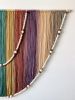 Boho Rainbow Fiber Art Macrame Wall Hanging | Wall Hangings by Mercy Designs Boho. Item composed of birch wood and fiber in boho or mid century modern style