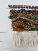 Earth Tone Rustic Fiber Art Wall Hanging;  Merino Wool Art | Tapestry in Wall Hangings by Fiber Art by Melanie. Item composed of wood & cotton compatible with country & farmhouse and eclectic & maximalism style