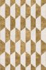 Rug Duetto d`Oro pattern abstract modern hand knotted | Area Rug in Rugs by Atelier Tapis Rouge. Item made of wool compatible with minimalism and modern style