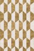 Rug Duetto d`Oro patterned abstract modern handmade | Area Rug in Rugs by Atelier Tapis Rouge. Item made of wool compatible with minimalism and modern style