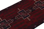 Rug & Kilim's Baluch Tribal Runner Rug in Red with Geometric | Area Rug in Rugs by Rug and Kilim