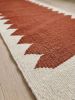 Handwoven Rust Wool Stair Runner | Runner Rug in Rugs by Evergreen Carpets. Item composed of wool in boho or minimalism style