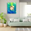 "Aqua Essence" | Paintings by Marina Saba Fine Art. Item composed of canvas compatible with contemporary and coastal style