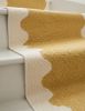 Handwoven Woolen Yellow Runner Rug | Rugs by Evergreen Carpets. Item made of wool works with boho & minimalism style