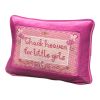 hand-embroidered needlepoint THANK HEAVEN FOR LITTLE GIRLS | Pillow in Pillows by Mommani Threads. Item composed of wool in contemporary or eclectic & maximalism style