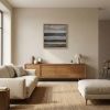 Lignes de rivage | Oil And Acrylic Painting in Paintings by Sophie DUMONT.. Item composed of wood and canvas in minimalism or contemporary style
