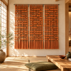 Terracotta Rhythm — Sculptural Fiber Wall Art | Macrame Wall Hanging in Wall Hangings by Sarmal Design. Item composed of cotton and metal in boho or minimalism style