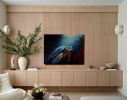 Sea Turle | Oil And Acrylic Painting in Paintings by Red Door Art by Jodi Wendt. Item composed of canvas compatible with contemporary and coastal style
