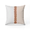 Terracotta Pillow Cover | Rust Circles on Blush & White | Cushion in Pillows by SewLaCo. Item made of cotton compatible with boho and minimalism style