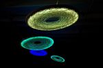 IRIDE Ceiling Light Sculpture | Flush Mounts by RUBERTELLI DESIGN. Item made of cotton with fiber
