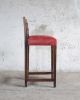 Renzo Solid Argentine Rosewood Leather Stool by Costantini | Counter Stool in Chairs by Costantini Designñ. Item made of wood & leather