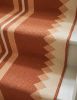 Handwoven Woolen Terracotta Runner Rug | Rugs by Evergreen Carpets. Item composed of wool compatible with boho and minimalism style
