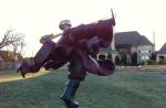 The Galactic Samurai/Confrontation of Evil | Public Sculptures by Nina Winters. Item made of marble