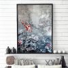 Abstract Painting | Oil And Acrylic Painting in Paintings by Taban sarabi. Item composed of canvas and synthetic