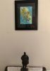 Jellyfish | Oil And Acrylic Painting in Paintings by KARDIMAGO. Item composed of paper and synthetic